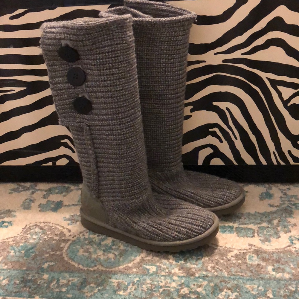 Gray Knit Women’s UGG boots